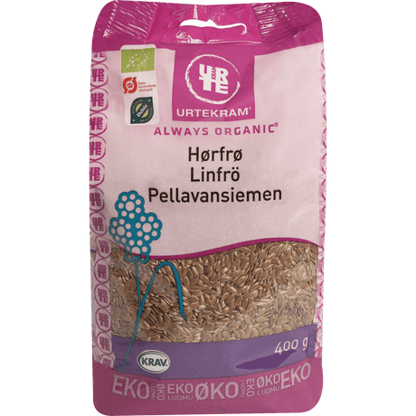 Urtekram Hørfrø Brune Økologisk | 400 g