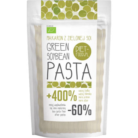 Soja fettuccine grøn Ø fra Diet-food