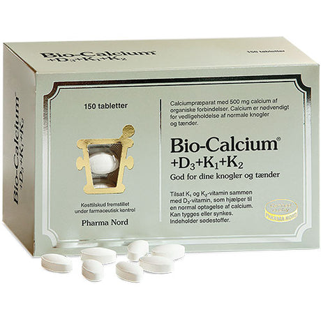 Bio-Calcium+D3+K1+K2 fra Pharma Nord