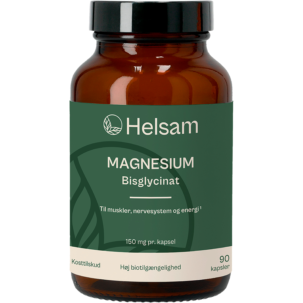 Helsam Magnesium | Bisglycinat - 90 kapsler fra Helsam