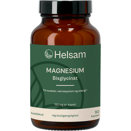 Helsam Magnesium | Bisglycinat - 90 kapsler fra Helsam