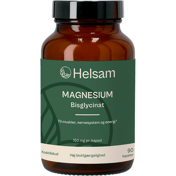 Helsam Magnesium | Bisglycinat - 90 kapsler