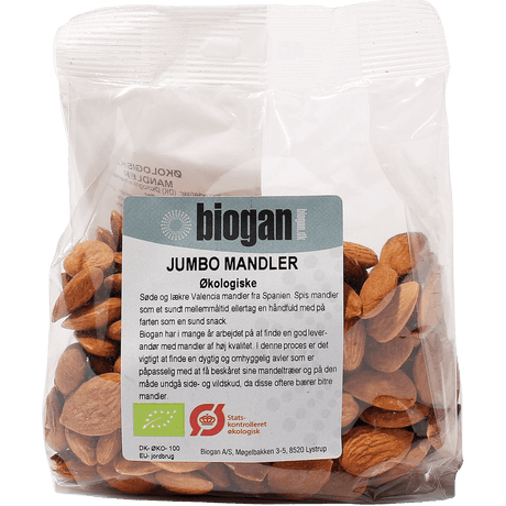 Biogan Økologiske Mandler | 200 g