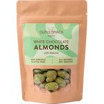 Mandler m. hvid chokolade & matcha Ø