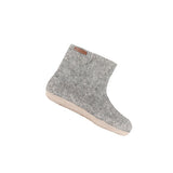 SHU´S hjemmesko med læder sål - Light Grey 40 fra SHUS
