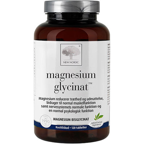 Magnesium glycinat fra New Nordic