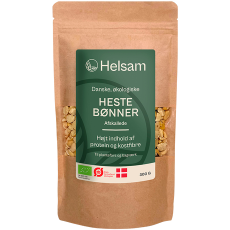 Helsam Hestebønner Økologisk - 300 g | Afskallede bønner