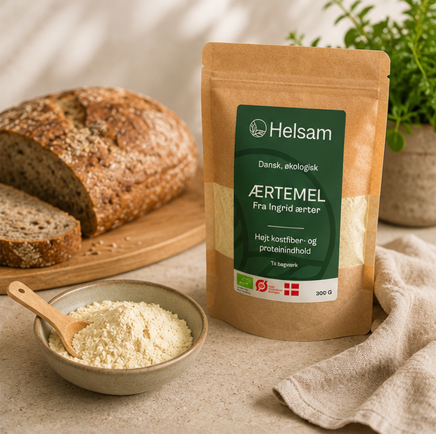 Helsam Ingrid ærter økologisk - 300 g | Ærtemel fra Helsam