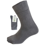 Bamboo - Diabetic & Comfort sock, Grå, str. 35-38