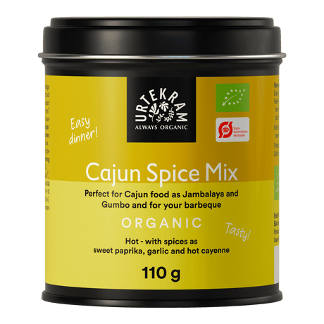 Urtekram Cajun Krydderimix Økologisk | 110 g fra Urtekram