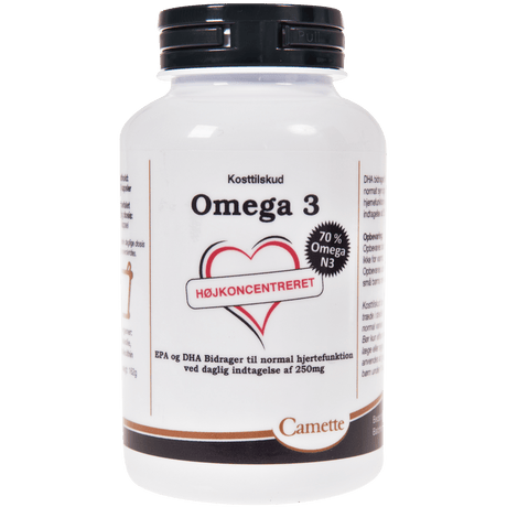Camette Omega 3 70% Omega N3 | 120 kapsler fra Camette