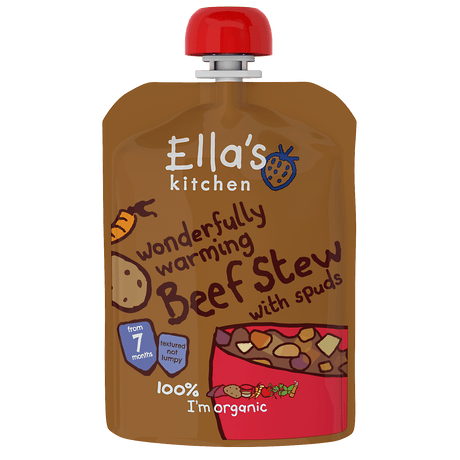 Ellas Kitchen Babymos Oksekød & Grøntsager Fra 7 Mdr. Økologisk | 130 g