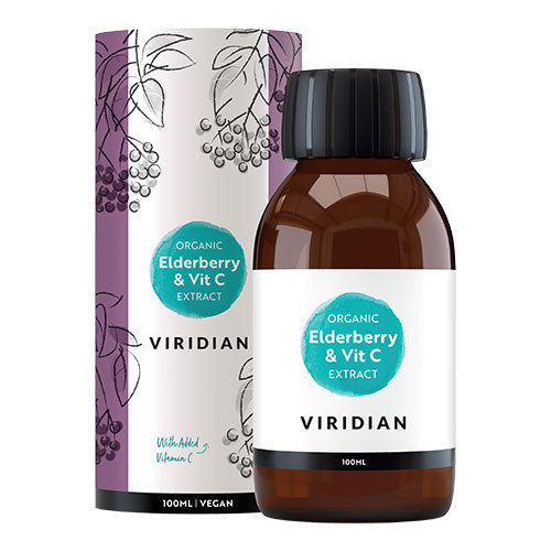 Elderberry sirup m. Vit C ekstrakt Ø fra Viridian Nutrition