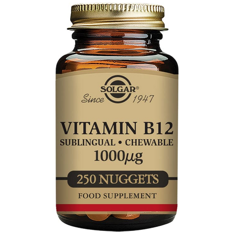 Solgar Vitamin B12 1000 ug | 250 tabletter fra Solgar