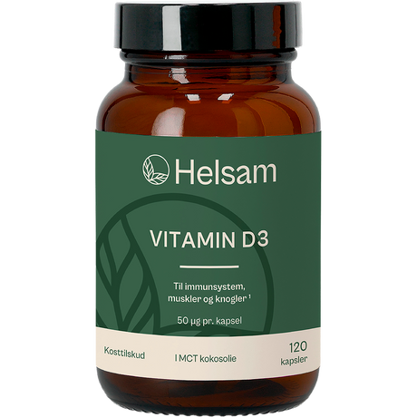 Helsam Vitamin D3 | 120 kapsler fra Helsam