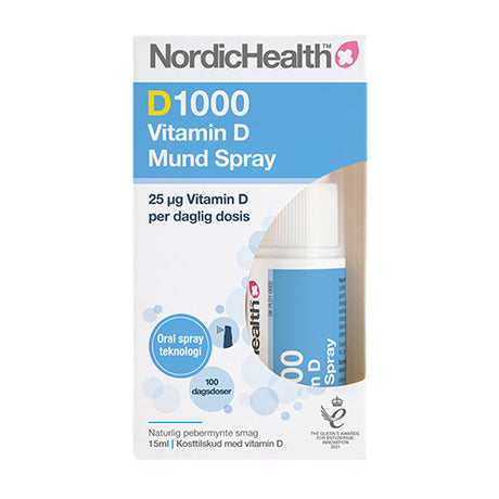 D1000 Vitamin D Mund Spray fra NordicHealth