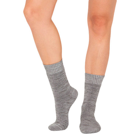 Women´s Crew Boot Socks grå str. 34-40 fra Boody