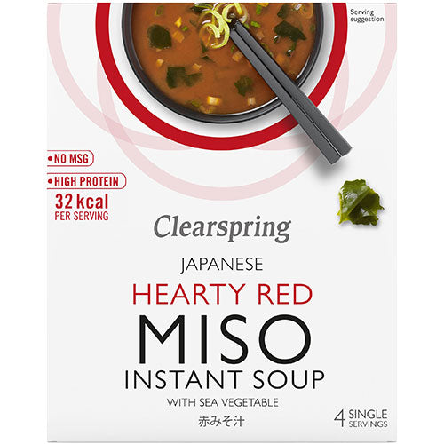 Instant Miso Soup Hearty Red fra Clearspring