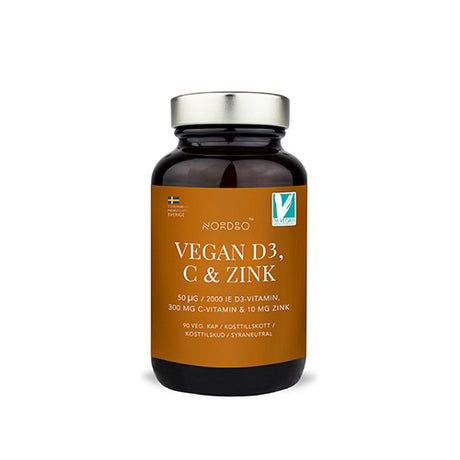 Vegan D3, C & Zink fra NORDBO