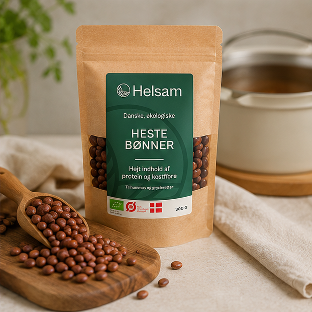 Helsam Hestebønner Økologisk - 300 g | Hele bønner fra Helsam
