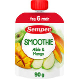 Semper Tropisk Frugtsmoothie Med Mango & Æble Fra 6 Mdr. | 90 g fra Semper