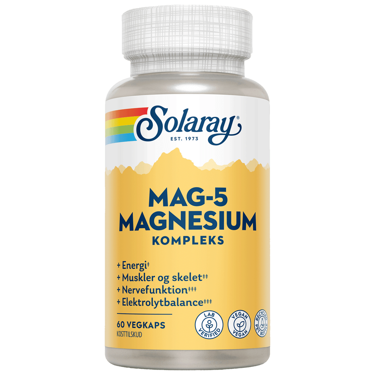 Solaray MAG-5 Magnesium Kompleks | 60 kapsler