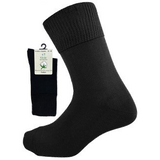 Cotton - Diabetic & Comfort sock, Sort, str. 39-42