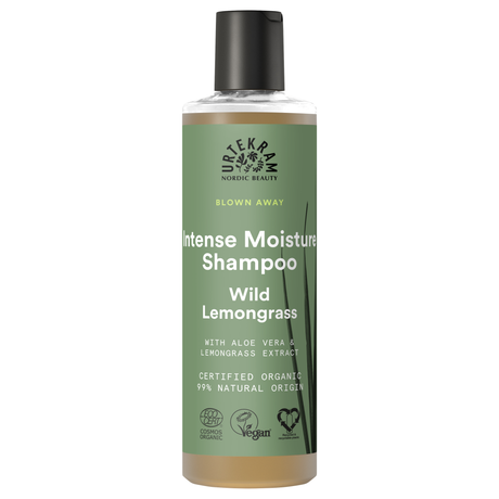 Shampoo - Intense Moisture - Wild Lemongrass - Blown Away | 250 ml fra Urtekram