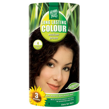 Hennaplus 4 hårfarve medium fra Henna Plus