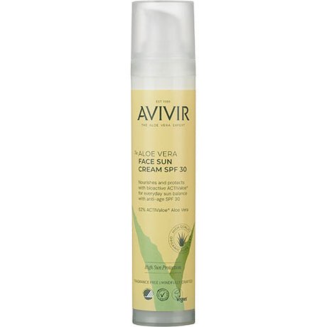 AVIVIR Aloe vera Anti-Age Sun Face SPF 30 fra Avivir