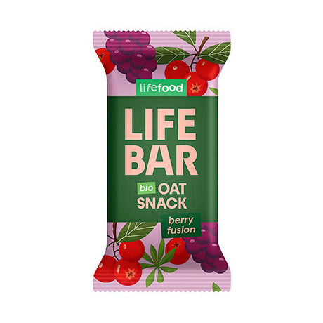 Lifebar Havre Snack Berry Fusion Ø fra Lifefood