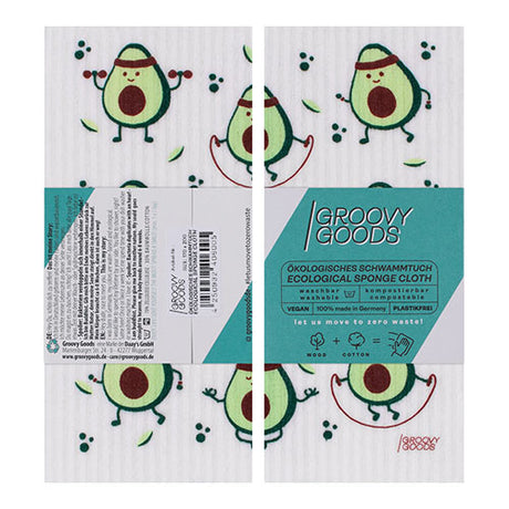 Karklud u. plastik m. avocado fra Groovy Goods