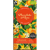 Chokolade Orange 65% Ø fra Chocolate and Love