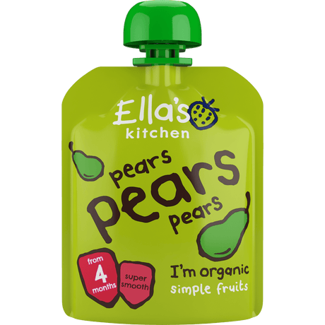 Ellas Kitchen Babymos Pære, Pære & Pære 4 Mdr Økologisk | 70 g
