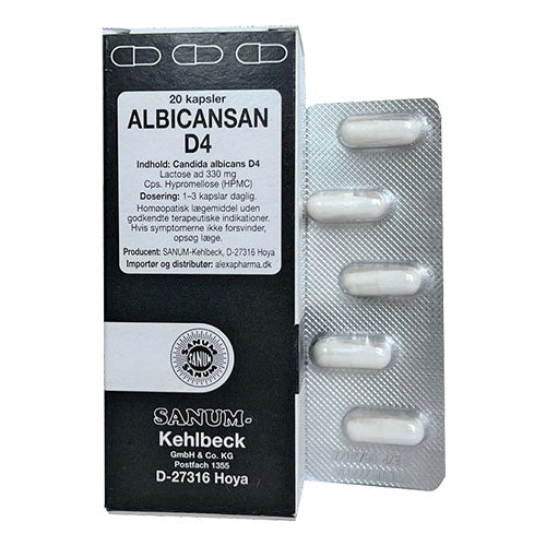 Albicansan kapsler D4 fra Sanum