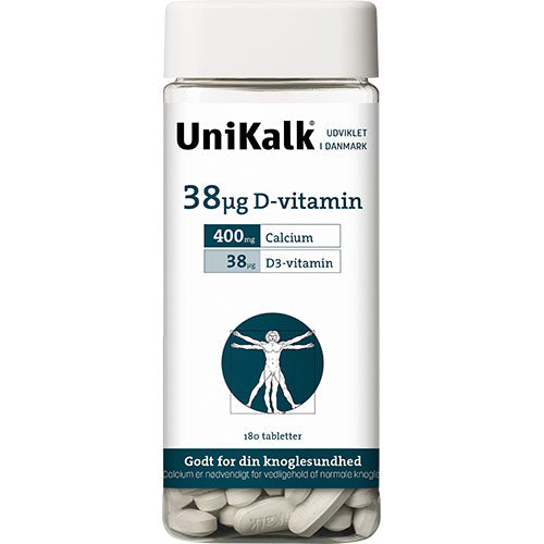 Unikalk D-vitamin 38 µg fra Unikalk