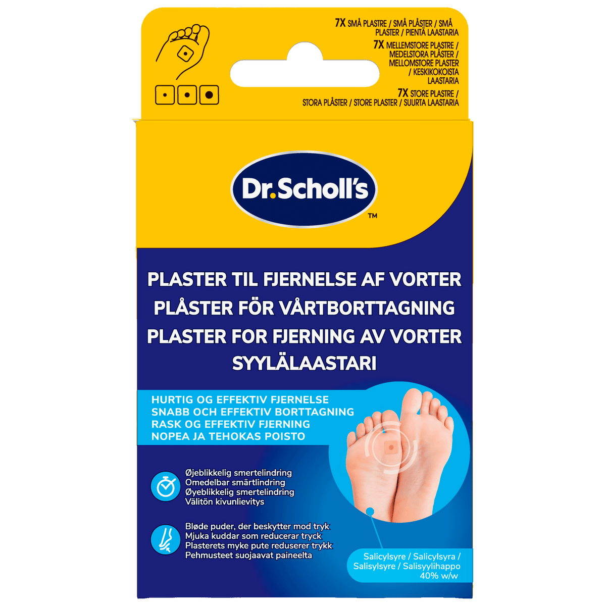 Scholl Dr. Scholl´s Plaster til Fjernelse af Vorter fra Scholl