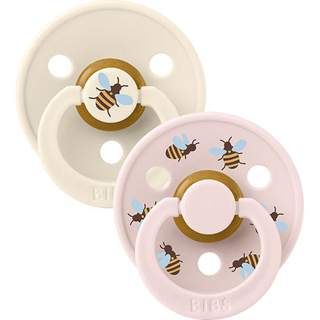BIBS Colour, Size 2, 2 Pack Bumblebee Ivory Mix fra BIBS
