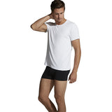 Men´s Crew Neck T-shirt hvid str. S fra Boody
