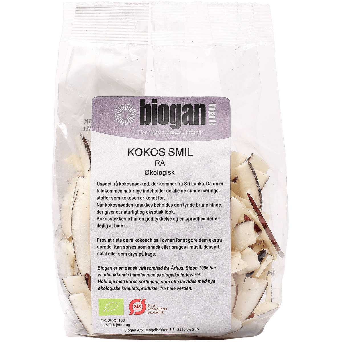 Biogan Rå Kokos M. Hinde Økologisk | 175 g fra Biogan