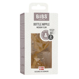Bottle Nipple Latex Medium Flow 2-pak fra BIBS