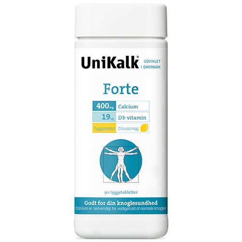 UniKalk Forte tyggetablet fra Unikalk