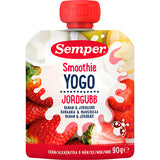 YOGO Smoothie med banan & jordbær fra 6 mdr. fra Semper