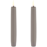 LED Kronelys, Sandstone, Smooth, 2-pack, 2,3x15,5 fra Uyuni lighting