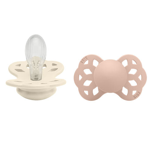 BIBS Infinity Silicone Symmetrical Size 2 Ivory/ fra BIBS