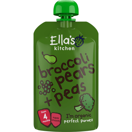 Ellas Kitchen Babymos broccoli pære & ærter fra 4 mdr. Økologisk | 120 g