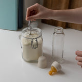 BIBS Baby Glass Bottle Complete Set Latex 225ml Ivory fra BIBS