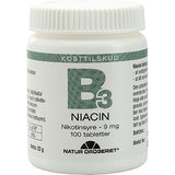 B3 Niacin Nikotinsyre 9 mg fra Natur-Drogeriet