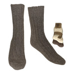 Strømper hvid & brun str. 35/38 2-pak