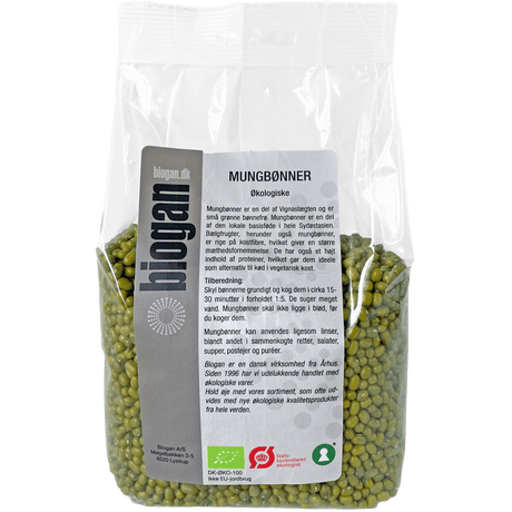 Biogan Økologiske Mung Bønner | 750 g fra Biogan